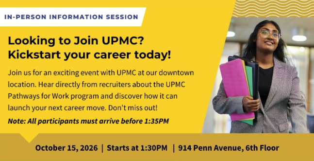 10/15 UPMC Information Session